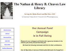 Tablet Screenshot of cleaves.org